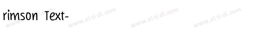 rimson Text字体转换